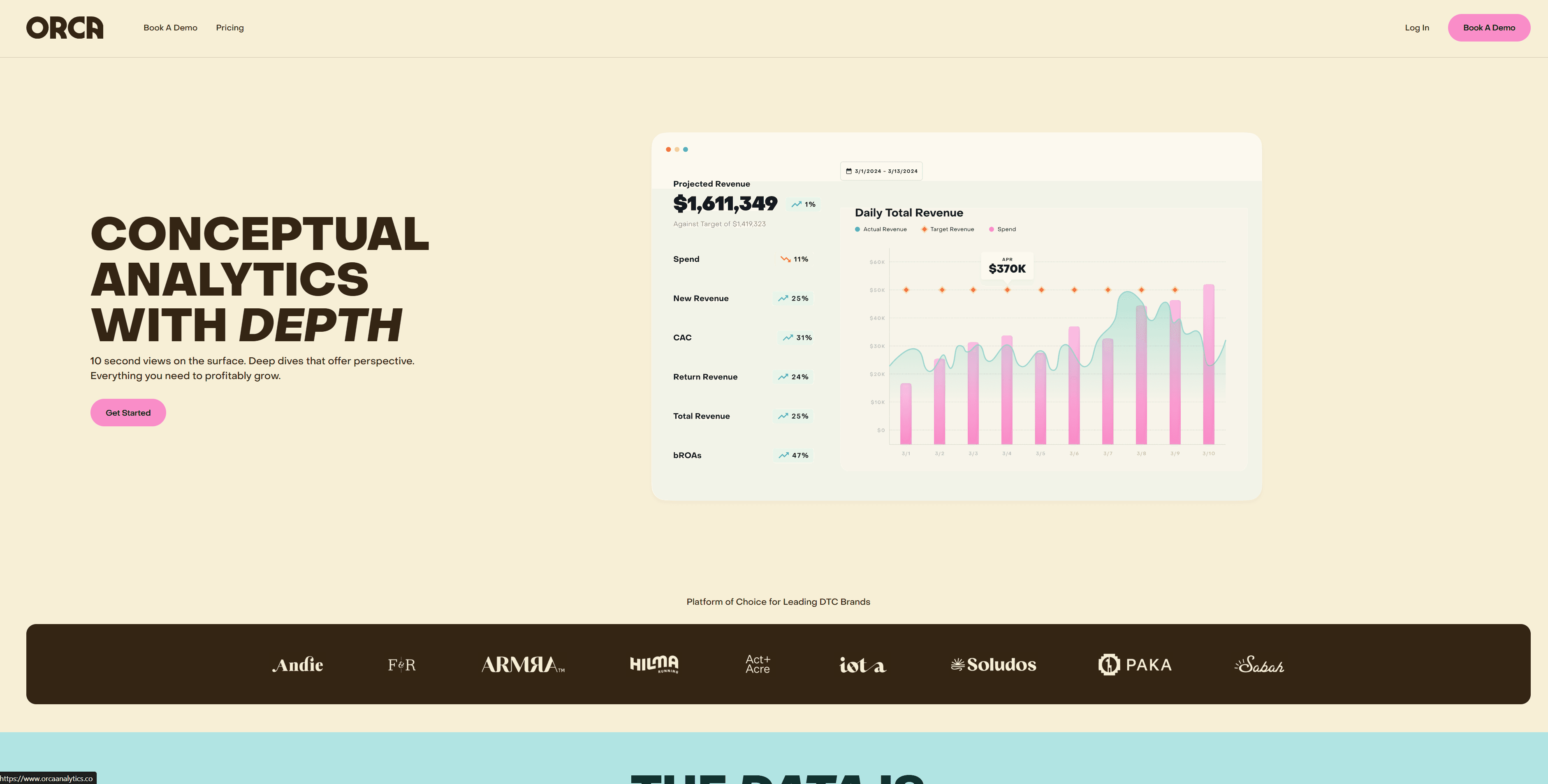 Orca Analytics dashboard 2